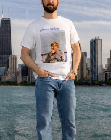 4th of July Patriotic T-Shirt - JFK Ice Cream Graphic Tee
