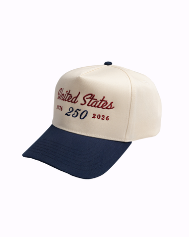 4th of July Hat - Navy Patriotic Cap USA 250th Anniversary