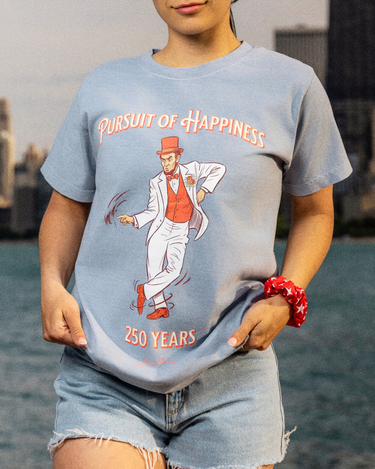 4th of July Shirt - Dancin' Abe Lincoln Patriotic Graphic Tee
